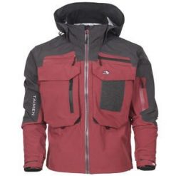 Kurtka wędkarska do brodzenia Taimen Tugur Brick. Czerwone kurtki męskie TAIMEN, m, bez wzorów, sportowe, bez kaptura. Za 699.99 zł.