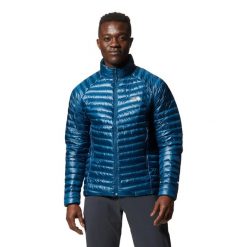 Kurtka turystyczna Mountain Hardwear Ghost Whisperer/2. Niebieskie kurtki męskie MOUNTAIN HARDWEAR, l, bez wzorów, z puchu, bez kaptura. Za 1,688.00 zł.