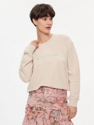 Pepe Jeans Bluza Lana PL581430 Écru Regular Fit. Bluzy bez kaptura damskie Pepe Jeans, s, z bawełny. Za 209.99 zł.
