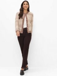 BRAX spodnie z sztruksu Kobiety Bawełna brązowy, 23. Brązowe spodnie materiałowe damskie Brax, bez wzorów, z bawełny, eleganckie, z standardowym stanem. Za 579.95 zł.