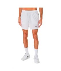 7-calowe spodenki Asics Court. Białe szorty męskie Asics, bez wzorów, z materiału, eleganckie. Za 196.55 zł.