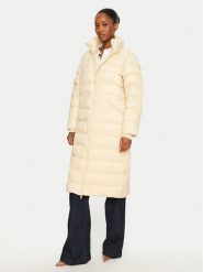 Tommy Hilfiger Płaszcz zimowy WW0WW43553 Beżowy Regular Fit. Brązowe płaszcze damskie Tommy Hilfiger, na zimę, m, bez wzorów, z syntetyku. Za 879.99 zł.