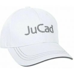 Czapka golfowa JuCad. Białe czapki męskie JUCAD, bez wzorów, ze skóry, eleganckie. Za 181.50 zł.