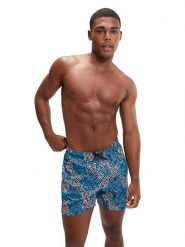 Speedo Szorty kąpielowe "Eco Print" w kolorze granatowo-błękitno-białym rozmiar: S. Białe szorty sportowe męskie Speedo, s, z materiału, outdoorowe. Za 118.56 zł.