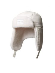 Calvin Klein Jeans Czapka Teddy IU0IU00756 Kremowy. Białe spodnie dziewczęce Calvin Klein Jeans, z jeansu. Za 149.99 zł.