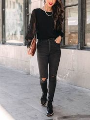 Milan Kiss Bluzka w kolorze czarnym rozmiar: L. Czarne bluzki damskie Milan Kiss, l, bez wzorów, z koronki, bez kołnierzyka, bez ramiączek. Za 126.45 zł.