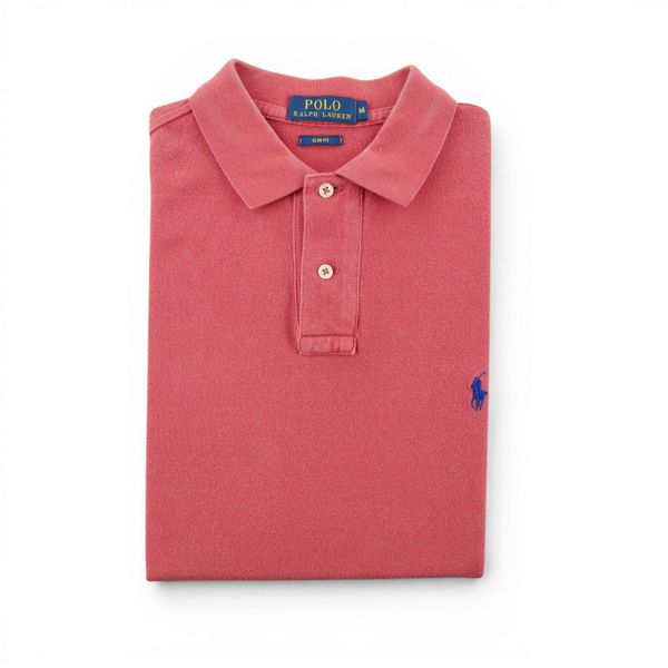 Second life - Polo Ralph Lauren koszulka męska z krótkim rękawem - Jak nowy. Czerwone koszulki polo męskie Ralph Lauren, l, bez wzorów, bez ramiączek. Za 127.76 zł.