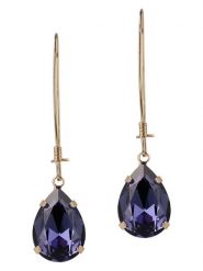 Otazu Pozłacane kolczyki z kryształami Swarovski rozmiar: onesize. Żółte kolczyki damskie Otazu, z kryształem, pozłacane, z zapięciem typu bigiel. Za 156.98 zł.