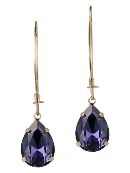 Otazu Pozłacane kolczyki z kryształami Swarovski rozmiar: onesize. Żółte kolczyki damskie Otazu, z kryształem, pozłacane, z zapięciem typu bigiel. Za 143.56 zł.