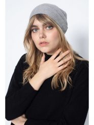 Perfect Cashmere Kaszmirowa czapka "Faith" w kolorze jasnoszarym rozmiar: onesize. Szare czapki zimowe damskie Perfect Cashmere, z kaszmiru. Za 121.99 zł.