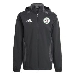 Kurtka dresowa zewnętrzna Algérie 2025. Czarne kurtki męskie Adidas, l, bez wzorów, z dresówki, bez kaptura. Za 384.50 zł.
