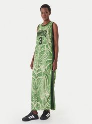 Adidas Sukienka codzienna Farm Rio Premium KD4620 Zielony Slim Fit. Zielone sukienki damskie Adidas, na co dzień, m, bez wzorów, z syntetyku, bez kołnierzyka, bez ramiączek, proste. Za 479.99 zł.