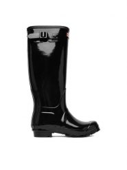 Hunter Kalosze CEO-18-1660 Czarny. Czarne kalosze damskie Hunter, bez wzorów, z kauczuku. Za 349.99 zł.