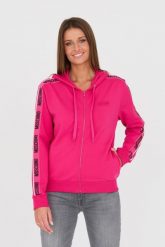 MOSCHINO Różowa bluza z lampasami. Czerwone bluzy bez kaptura damskie MOSCHINO, s. W wyprzedaży za 659.99 zł.