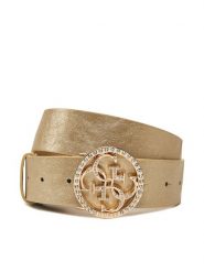 Guess Pasek Damski W5GZ13 L0WF0 Złoty. Żółte paski damskie Guess, z aplikacjami, ze skóry. Za 149.99 zł.