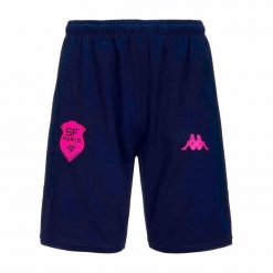 Szorty Stade Français Alozip 7 2023/24. Niebieskie szorty męskie Kappa, z materiału, bez kołnierzyka. Za 244.00 zł.
