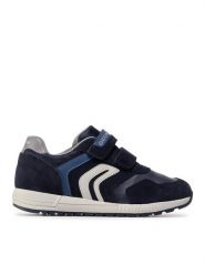 Geox Sneakersy J Alben B. E J049EE 022BC CF44K D Granatowy. Niebieskie buty sportowe chłopięce Geox, ze skóry, bez zapięcia. Za 159.99 zł.
