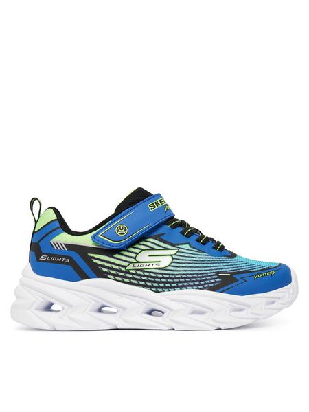 Skechers Sneakersy Vortex 3.0 400590L/BBLM Niebieski. Niebieskie buty sportowe chłopięce Skechers, z materiału, bez zapięcia. Za 199.99 zł.