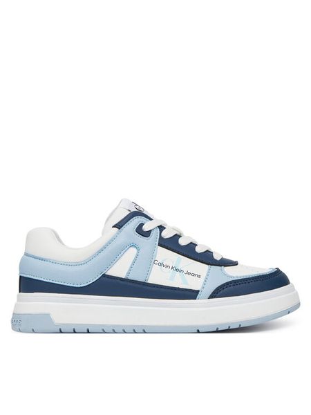 Calvin Klein Jeans Sneakersy Low Cut Lace-Up Sneaker V3X9-82091-1355 Niebieski. Niebieskie buty sportowe chłopięce Calvin Klein Jeans, z jeansu, bez zapięcia. Za 229.99 zł.