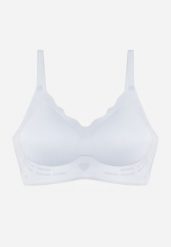 Niebieski Bezszwowy Biustonosz z Usztywnieniem Bez Fiszbin Zeritha. Niebieskie biustonosze Renee, bez wzorów, z tkaniny. Za 39.99 zł.