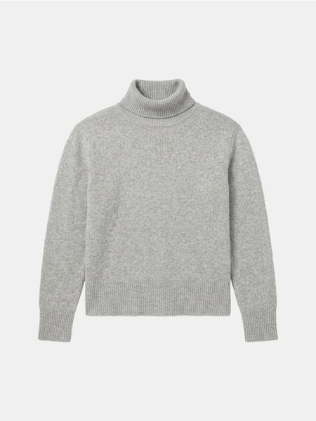 Sweter z golfem - szary. Szare golfy damskie Sinsay, l, bez wzorów, bez ramiączek. Za 39.99 zł.