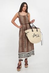 Sukienka damska z motywem zwierzęcym LIU JO. Sukienki damskie Liu Jo, m, bez wzorów, bez kołnierzyka, bez ramiączek. Za 729.00 zł.