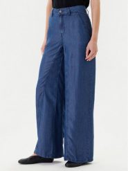 United Colors Of Benetton Spodnie materiałowe 4KHNDF09L Niebieski Wide Leg. Niebieskie spodnie materiałowe damskie United Colors Of Benetton, bez wzorów, z lyocellu. Za 219.99 zł.