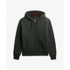 Bluza z kapturem Superdry Borg Lined. Zielone bluzy z kapturem męskie Superdry., uniwersalny, z dresówki. Za 441.05 zł.