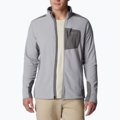 Bluza trekkingowa męska Columbia Klamath Range Full Zip. Szare bluzy bez kaptura męskie Columbia, l, z polaru. Za 242.05 zł.