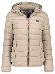 Geographical Norway Kurtka pikowana "Atikolor" w kolorze beżowym rozmiar: XL. Brązowe kurtki damskie Geographical Norway, xl, bez wzorów, bez kaptura. Za 188.85 zł.