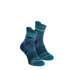 Skarpety merino Ortovox Alpine Light Quarter Socks. Niebieskie skarpetki męskie ORTOVOX, bez wzorów. Za 83.99 zł.