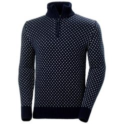 Sweter 1/4 zip Helly Hansen Arctic Icelander. Niebieskie swetry męskie Helly Hansen, l, bez wzorów, z materiału, bez kołnierzyka. Za 803.50 zł.