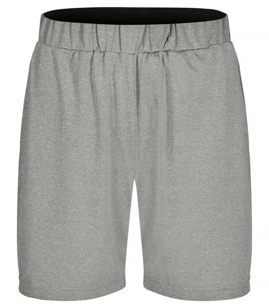 Clique Basic Active Shorts z barwionej przędzy – Grey Melange. Szare szorty męskie CLIQUE, bez wzorów, z dzianiny. Za 100.94 zł.