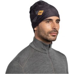 Czapka BUFF ECOSTRETCH BEANIE MICOR. Czarne czapki męskie Buff, bez wzorów, sportowe. Za 106.32 zł.