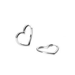 Purelei Purelei Kolczyki kółka Hearts 1 ct Damski. Szare kolczyki damskie Purelei, srebrne. Za 236.49 zł.