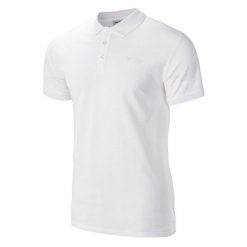Koszulka polo męska Hi-Tec Romso - biała, Rozmiar M. Białe koszulki polo męskie Hi-tec, m, bez wzorów, z bawełny, bez ramiączek. Za 54.99 zł.