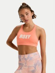 Roxy Biustonosz sportowy Everyday Flow ERJKT04337 Pomarańczowy. Brązowe biustonosze sportowe damskie Roxy, bez wzorów, z syntetyku. Za 149.99 zł.