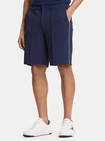 Guess Szorty sportowe Z6GD11 K3210 Granatowy Regular Fit. Niebieskie szorty męskie Guess, m, z syntetyku. Za 379.99 zł.