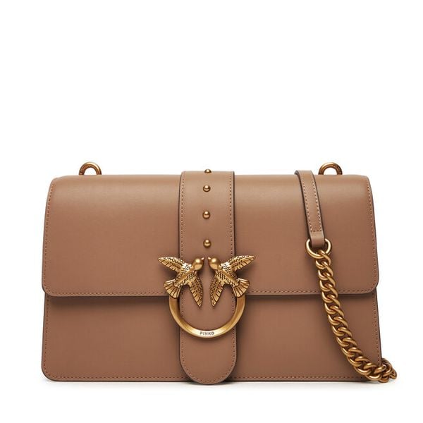 Torebka PINKO. Brązowe listonoszki damskie Pinko, bez wzorów, bez dodatków. Za 1,329.00 zł.