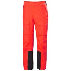 Spodnie narciarskie cargo damskie Helly Hansen Switch 2.0. Czerwone spodnie dresowe damskie Helly Hansen, na zimę, bez wzorów. W wyprzedaży za 821.40 zł.