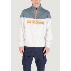 Bluza Mężczyzna NAPAPIJRI B-SATURNIA HZ. Białe bluzy bez kaptura męskie Napapijri, m, z bawełny. W wyprzedaży za 407.85 zł.