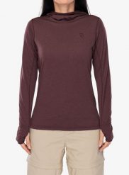 Bluza z kapturem damska Fjallraven Abisko Sun-hoodie. Czerwone bluzy z kapturem damskie Fjällräven, na lato, m, z materiału. Za 390.49 zł.