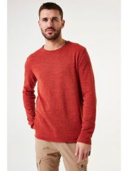 Garcia Sweter w kolorze czerwonym rozmiar: XL. Czerwone swetry męskie Garcia, xl, bez wzorów, z bawełny, bez kołnierzyka. Za 195.45 zł.