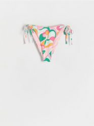 Dół bikini - jasnozielony. Zielone bikini damskie Reserved, bez wzorów. W wyprzedaży za 12.99 zł.