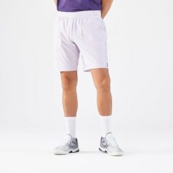 Spodenki tenisowe męskie Artengo Dry+ Gaël Monfils. Fioletowe szorty męskie KUIKMA, bez wzorów, z materiału, sportowe. W wyprzedaży za 79.99 zł.