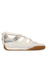 Liu Jo Półbuty Lewis 03 BA6037 TX306 Écru. Półbuty damskie Liu Jo, bez wzorów, z materiału, bez obcasa, na płaskiej podeszwie. Za 639.99 zł.