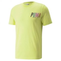 Koszulka treningowa męska Puma Swxp Graphic. Żółte t-shirty sportowe męskie Puma, m, bez ramiączek, do biegania. Za 226.00 zł.