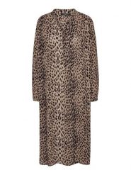 Ilse Jacobsen Sukienka w kolorze brązowym rozmiar: 42. Brązowe sukienki damskie Ilse Jacobsen, na co dzień, bez wzorów, z wiskozy, bez kołnierzyka, bez ramiączek, midi, proste. Za 130.99 zł.