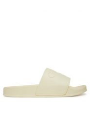 Guess Klapki E5GZ07BB00F Écru. Klapki damskie Guess, z aplikacjami, z tworzywa sztucznego, bez obcasa. Za 109.99 zł.