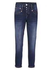 Herrlicher Dżinsy "Shyra" - Tapered fit - w kolorze granatowym rozmiar: W30. Niebieskie jeansy damskie Herrlicher, z podwyższonym stanem. Za 235.50 zł.